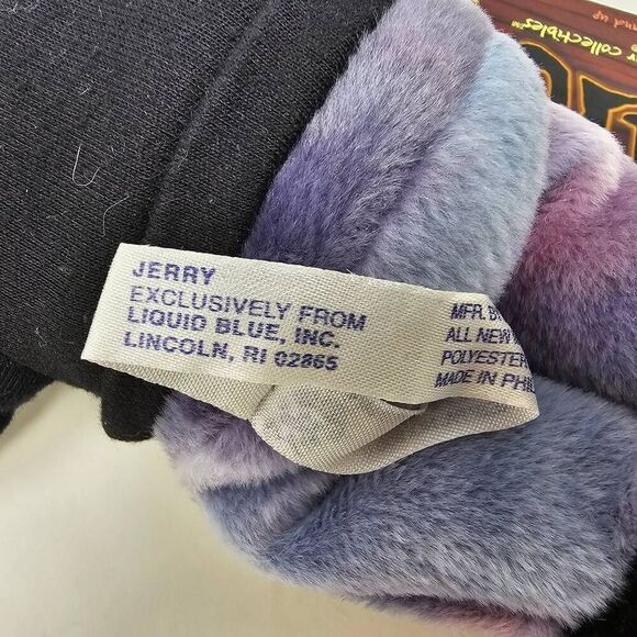 VINTAGE 1998 GRATEFUL DEAD BEAN BEAR PURPLE JERRY GARCIA BY LIQUID BLUE 8" NEW - Picture 6 of 7